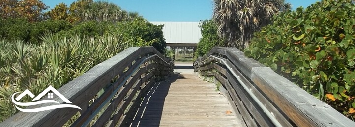 Walkway to a beach in Orchid Island, FL