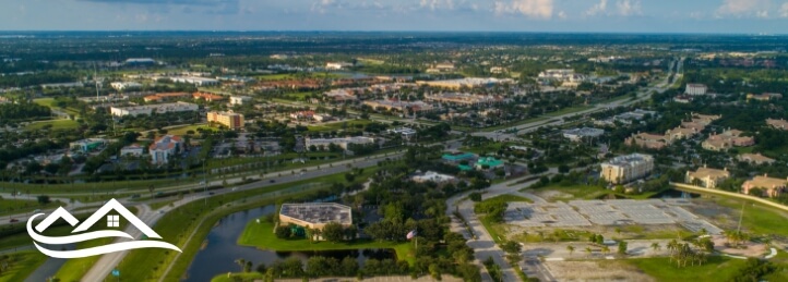 Aerial photo of Port St. Lucie, FL